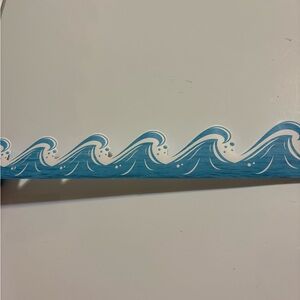 Blue Wave Wall Border